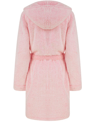 Women's Rosethorns Soft Fleece Tie Robe Dressing Gown with Hood in Pin Tokyo Laundry Women's Rosethorns Soft Fleece Tie Robe Dressing Gown with Hood in Pin Tokyo Laundry