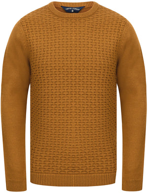 Shikara Stitched Panel Wool Blend Knitted Jumper in Mustard - Tokyo Laundry