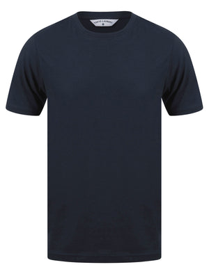 Spectre (5 Pack) Crew Neck Cotton T-Shirts in Black / Light Grey Marl / Winetasting / Lichen Green / Navy - Tokyo Laundry