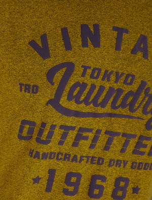 Swift Motif Cotton Jersey Grindle T-Shirt in Yellow - Tokyo Laundry