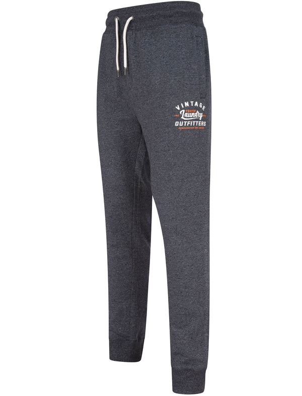 Swifter Brushback Fleece Cuffed Joggers in Navy Siro - Tokyo Laundry