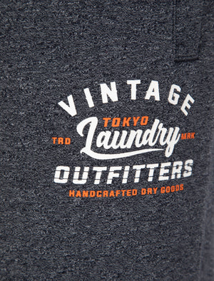 Swifter Brushback Fleece Cuffed Joggers in Navy Siro - Tokyo Laundry