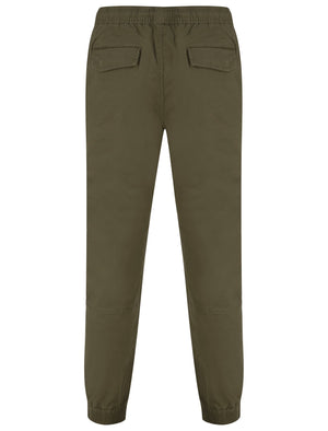 Tamuin Cotton Twill Cuffed Cargo Jogger Pants in Grape Leaf - Tokyo Laundry