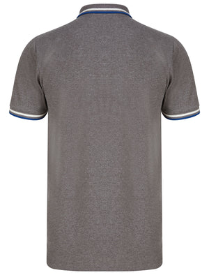 Thornwood Grindle Cotton Pique Polo Shirt In Dark Gull Grey - Tokyo Laundry