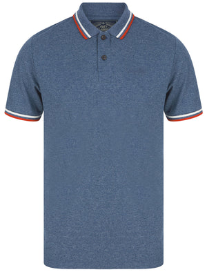 Thornwood Grindle Cotton Pique Polo Shirt In Washed Blue - Tokyo Laundry