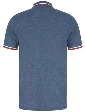 Thornwood Grindle Cotton Pique Polo Shirt In Washed Blue - Tokyo Laundry