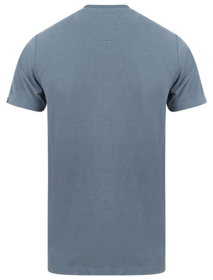 Thunderbolts Applique Motif Cotton Jersey T-Shirt In Vintage Indigo - Tokyo Laundry