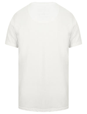 Ven Beach Motif Print Crew Neck T-Shirt In Optic White - Tokyo Laundry