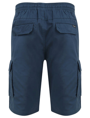 Benson Cargo Cotton Twill Shorts In Dark Denim - Tokyo Laundry