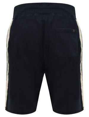 Cali Beach Applique Jogger Shorts in Navy Blazer - Tokyo Laundry