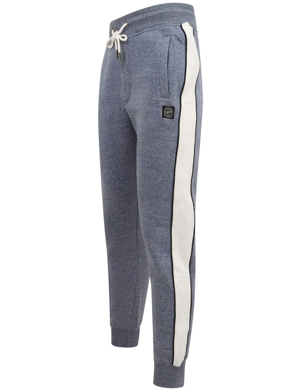 Greenwood Cuffed Joggers with Side Tape Detail In Vintage Indigo - Tokyo Laundry