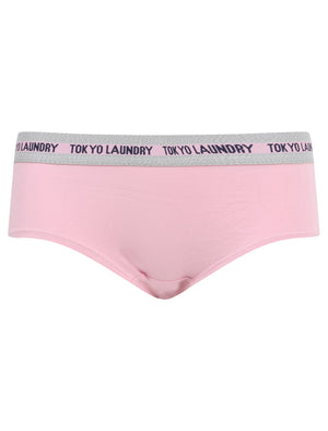 Lou 2 (5 Pack) Assorted Hipster Briefs In Peacoat / Pink Nectar / Light Grey Marl - Tokyo Laundry