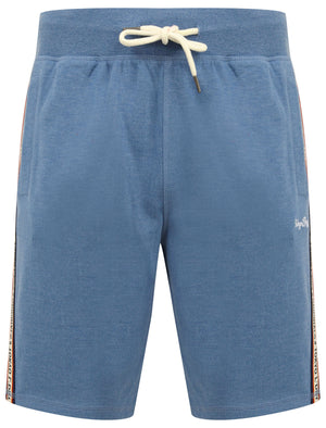 Malibu Surf Jogger Shorts with Tape Detail In Cornflower Blue Marl - Tokyo Laundry