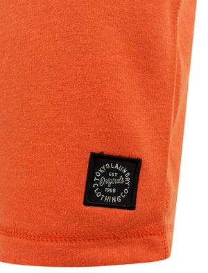 Milwaukie Basic Jogger Shorts in Emberglow Orange - Tokyo Laundry