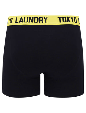 Northington 2 (2 Pack) Boxer Shorts Set in Maize Yellow / Jet Blue - Tokyo Laundry