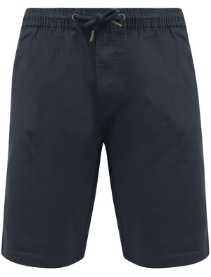 Orzola Cotton Shorts with Elasticated Waist In Blue Nights - Tokyo Laundry