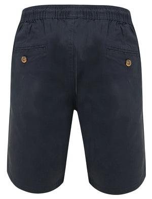 Orzola Cotton Shorts with Elasticated Waist In Blue Nights - Tokyo Laundry