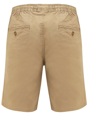 Orzola Cotton Shorts with Elasticated Waist In Chinchilla Stone - Tokyo Laundry