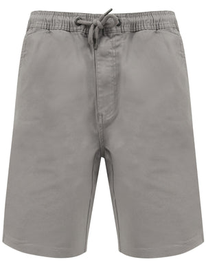 Orzola Cotton Shorts with Elasticated Waist In Frost Grey - Tokyo Laundry