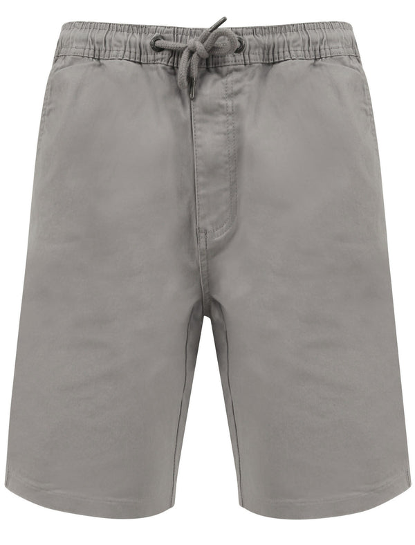 Orzola Cotton Shorts with Elasticated Waist In Frost Grey - Tokyo Laundry