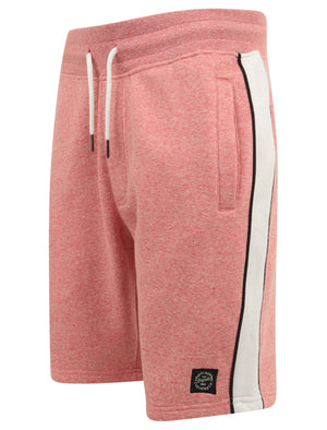 Pebble Beach Grindle Jogger Shorts with Side Panels in Washed Red - Tokyo Laundry