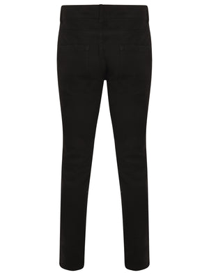 Rowley Slim Fit Denim Jeans in Black Denim - Tokyo Laundry