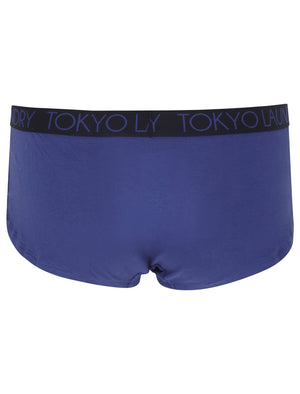 Taylor (5 Pack) Assorted Hipster Briefs In Orient Blue / Raspberry Radience / Bright Rose / Clematis Blue / Eclipse Blue - Tokyo Laundry