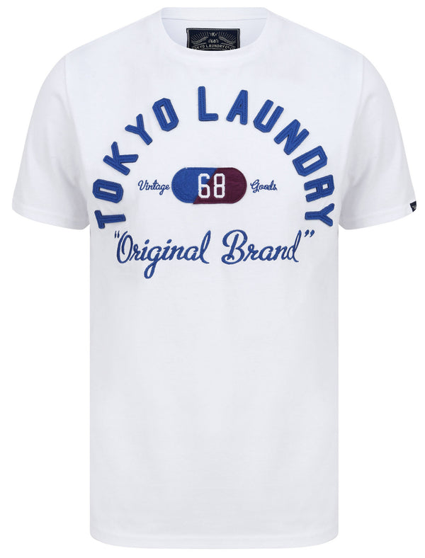 Ticaboo Applique Motif Cotton Jersey T-Shirt In Bright White - Tokyo Laundry
