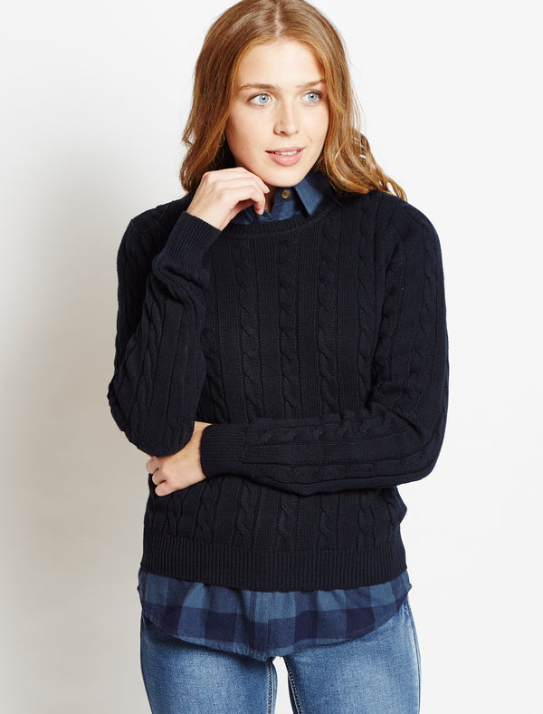 Amara Reya Anouk navy jumper