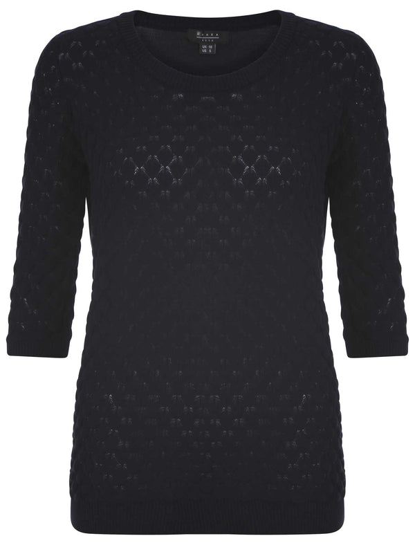 Amara Reya Petal navy jumper