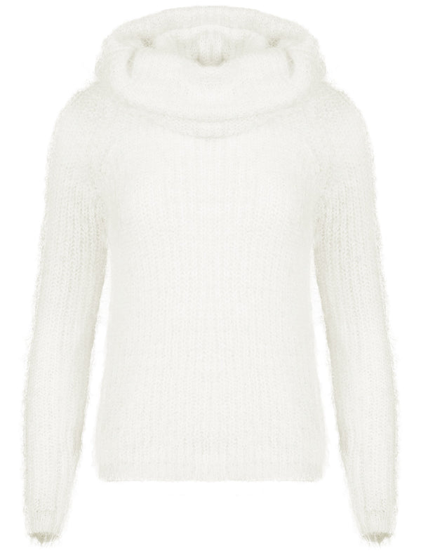 Amara Reya white jumper