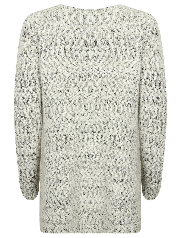 AR Everest Knitted Cardigan in Black Bean - Amara Reya