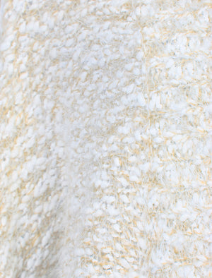 Bloom Popcorn Yarn Longline Cocoon Cardigan in Angel Wing - Amara Reya