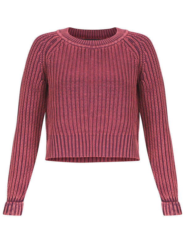 Womens Amara Reya Fern Crew Neck Jumper in dark Purple