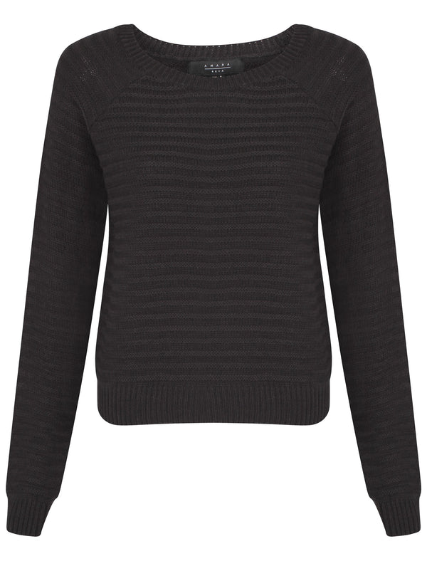 Womens Amara Reya Jonquil Textured Jumper In Charcoal