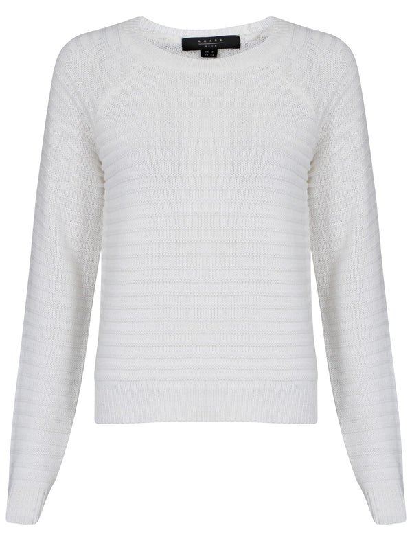 Womens Amara Reya Jonquil Textured Jumper in Ivory