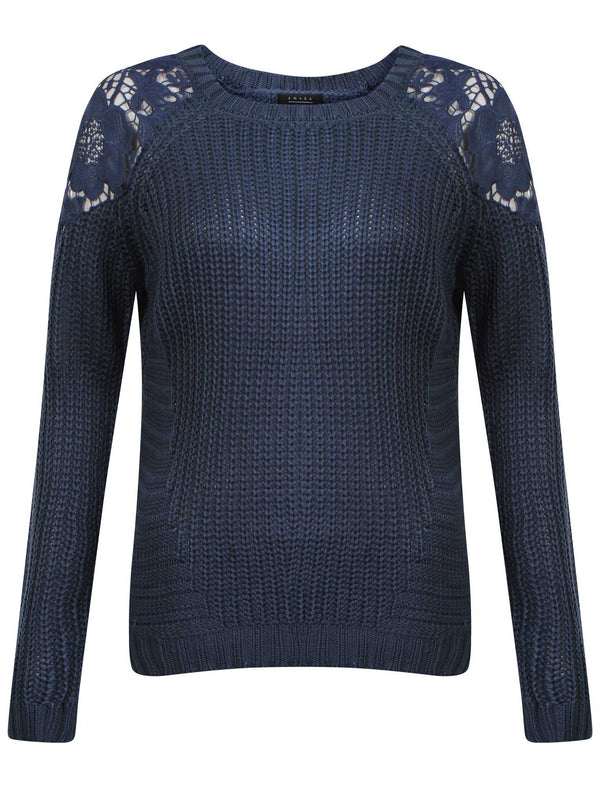 Amara Leya Lacey navy jumper