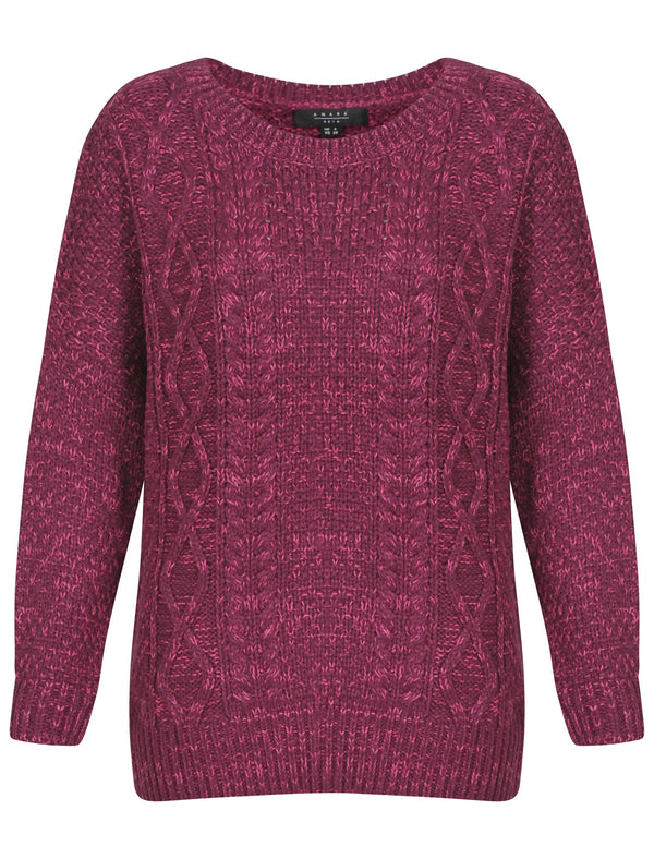 Womens Amara Reya Lemon Blossom Purple Crew Neck Jumper