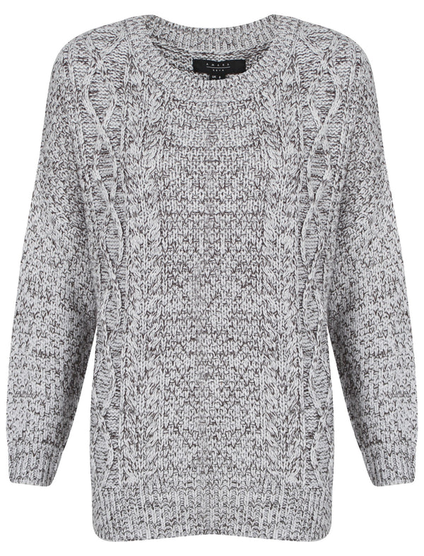 Womens Amara Reya Lemon Blossom Grey Crew Neck Jumper