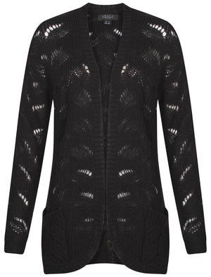 Womens Amara Reya Lilac Cardigan in black