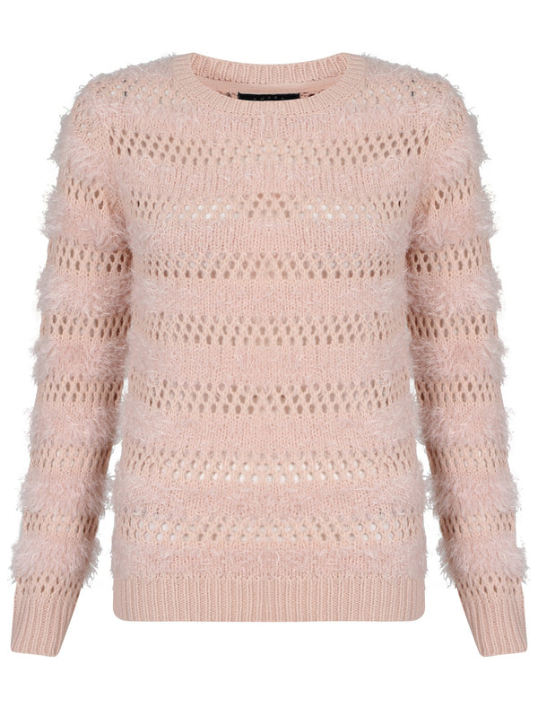 Women's Amara Reya Ophrys Fly  Pink Crew Neck Jumper