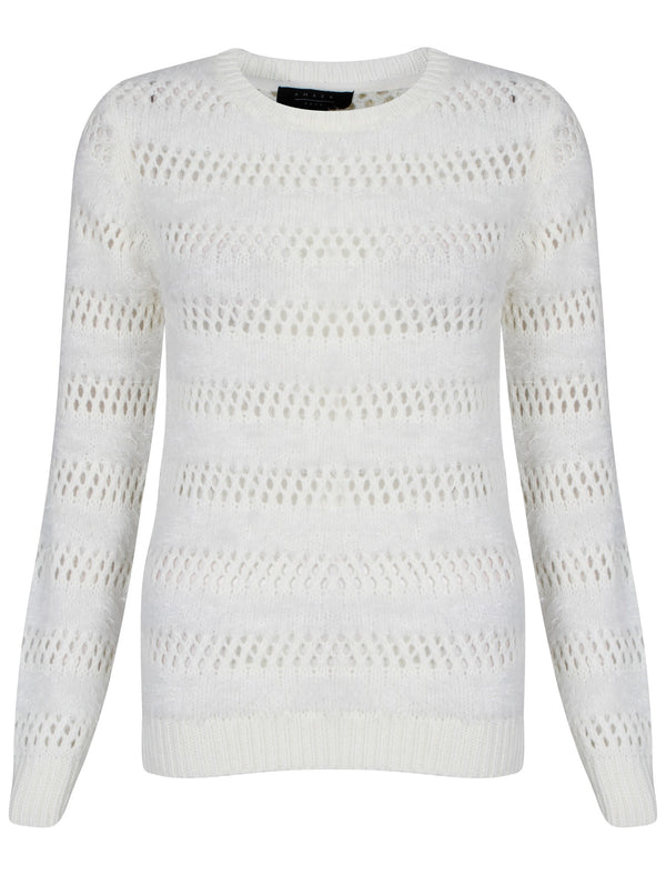 Women's Amara Reya Ophrys Fly  Cream Crew Neck Jumper