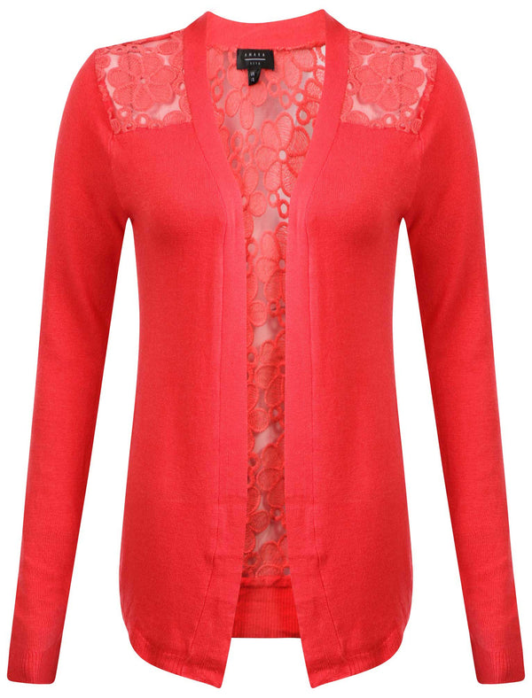 Amara Reya Sara white pink cardigan