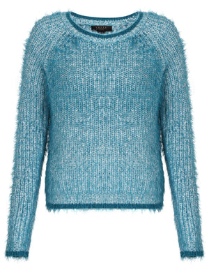 Womens Amara Reya Snowdrop Jumper in Ocean Ivory