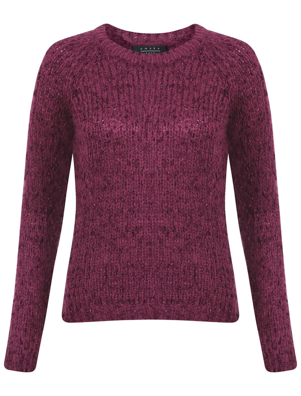 Womens Amara Reya Tulip Purple Crew Neck Jumper