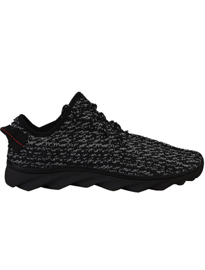 Mens Blaze Running Trainers with Curved Ridge Sole in Black