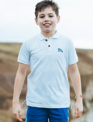 Boys K-Florenzi Polo Shirt in Optic White - Tokyo Laundry Kids