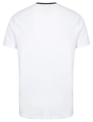 Acton V-Neck Cotton T-Shirt in White