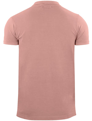 ArnieB Washed Pique Polo Shirt in Pink