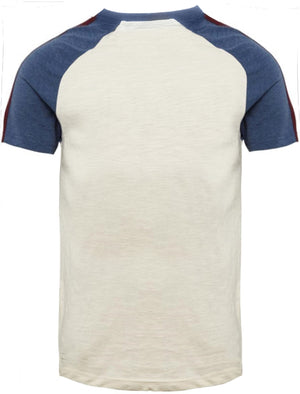 Fox Baseball Short Sleeve Raglan T-Shirt in Egg Shell